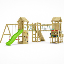 Station de jeux Optimizer en bois traité pour 15 enfants - FUNGOO