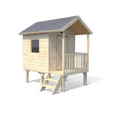 Cabane de jeux en bois brut Kangourou+, sur pilotis, Soulet