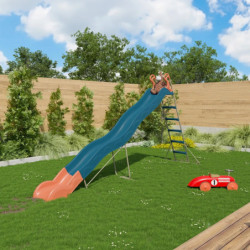 Toboggan Valou coloris bleu avec structure en métal sable - Trigano