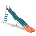 Toboggan Valou coloris bleu avec structure en métal sable - Trigano