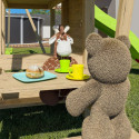 Station de jeux Zesty Xpression en bois avec toboggan et balançoires