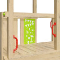 Station de jeux Zesty Xpression en bois avec toboggan et balançoires