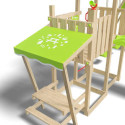 Station de jeux Zesty Xpression en bois avec toboggan et balançoires