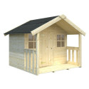 Cabane avec terrasse en épicéa naturel Felix - Palmako