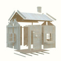 Cabane avec terrasse en épicéa naturel Grete - Palmako