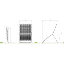Rebondisseur padel Smash en acier galvanisé - 124x164cm - Exit Toys