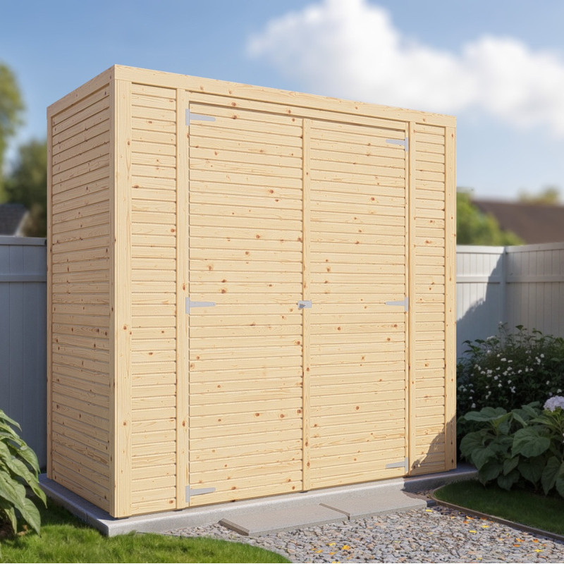Bertilo Abris de jardin en bois Bois massif Marron 2.1m²