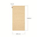 Bertilo Abris de jardin en bois Bois massif Marron 2.1m²