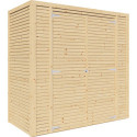 Bertilo Abris de jardin en bois Bois massif Marron 2.1m²