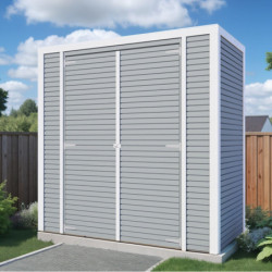 Bertilo Abris de jardin en bois Bois massif Gris 2.1m²