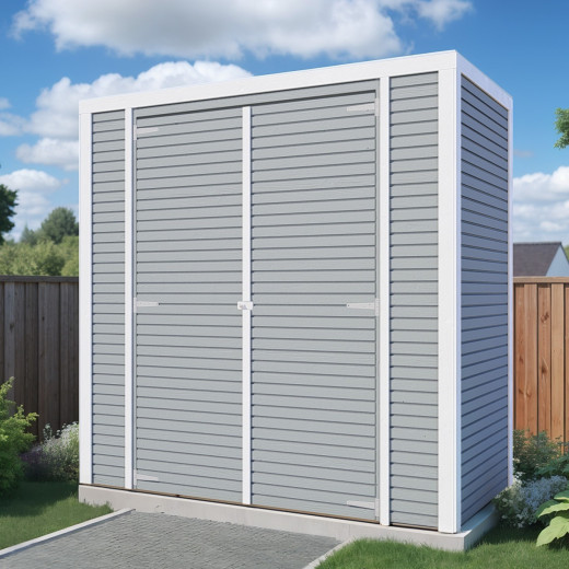 Bertilo Abris de jardin en bois Bois massif Gris 2.1m²