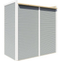 Bertilo Abris de jardin en bois Bois massif Gris 2.1m²