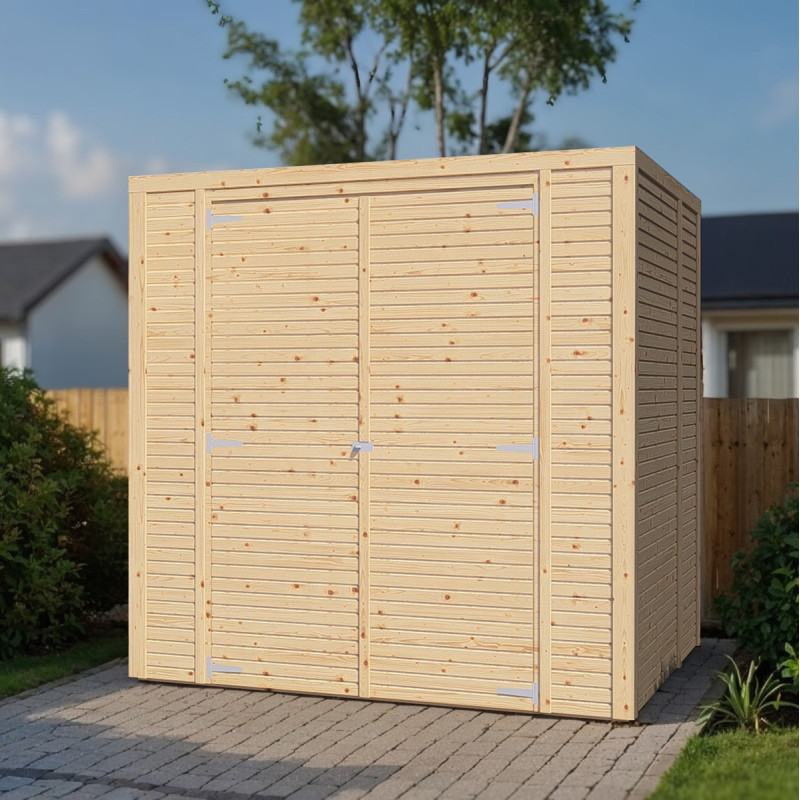 Bertilo Abris de jardin en bois Bois massif Marron 3.20m²