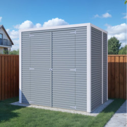 Bertilo Abris de jardin en bois Bois massif Gris 3.20m²