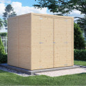 Bertilo Abris de jardin en bois Bois massif Marron 4.2m²