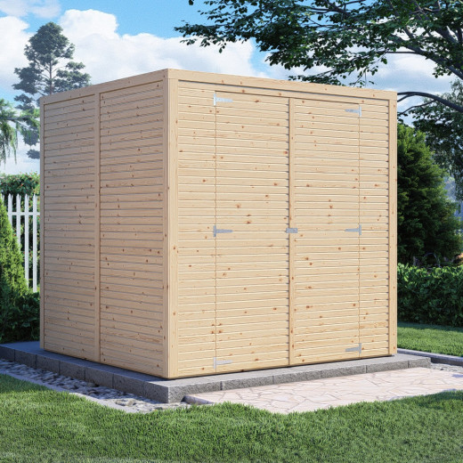 Bertilo Abris de jardin en bois Bois massif Marron 4.2m²