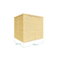 Bertilo Abris de jardin en bois Bois massif Marron 4.2m²