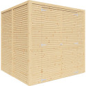 Bertilo Abris de jardin en bois Bois massif Marron 4.2m²