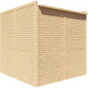 Bertilo Abris de jardin en bois Bois massif Marron 4.2m²