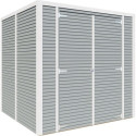 Bertilo Abris de jardin en bois Bois massif Gris 4.2m²
