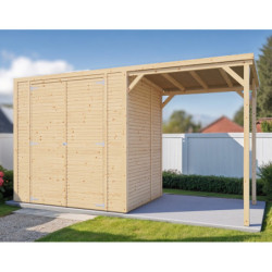 Bertilo Abris de jardin en bois Bois massif Marron 5.8m²