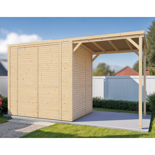 Bertilo Abris de jardin en bois Bois massif Marron 5.8m²