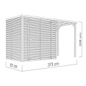 Bertilo Abris de jardin en bois Bois massif Marron 5.8m²
