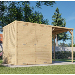 Bertilo Abris de jardin en bois Bois massif Marron 7.5m²