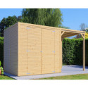 Bertilo Abris de jardin en bois Bois massif Marron 7.5m²