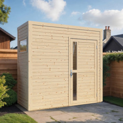 Bertilo Abris de jardin en bois Bois massif Marron 2.7m²