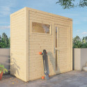 Bertilo Abris de jardin en bois Bois massif Marron 2.7m²