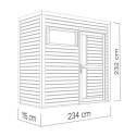 Bertilo Abris de jardin en bois Bois massif Marron 2.7m²