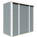 Bertilo Abris de jardin en bois Bois massif Gris 2.7m²