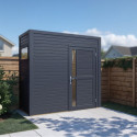 Bertilo Abris de jardin en bois Bois massif Gris 2.7m²