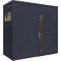 Bertilo Abris de jardin en bois Bois massif Gris 2.7m²