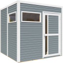 Bertilo Abris de jardin en bois Bois massif Gris 5.3m²