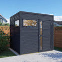 Bertilo Abris de jardin en bois Bois massif Gris 5.3m²