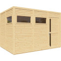 Bertilo Abris de jardin en bois Bois massif Marron 7.9m²