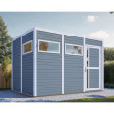 Bertilo Abris de jardin en bois Bois massif Gris 7.9m²