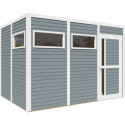 Bertilo Abris de jardin en bois Bois massif Gris 7.9m²