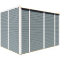 Bertilo Abris de jardin en bois Bois massif Gris 7.9m²