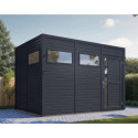 Bertilo Abris de jardin en bois Bois massif Gris 7.9m²
