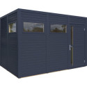 Bertilo Abris de jardin en bois Bois massif Gris 7.9m²