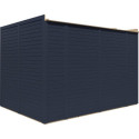 Bertilo Abris de jardin en bois Bois massif Gris 7.9m²