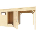 Bertilo Abris de jardin en bois Bois massif Marron 10.5m²