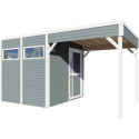 Bertilo Abris de jardin en bois Bois massif Gris 10.5m²