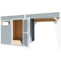 Bertilo Abris de jardin en bois Bois massif Gris 10.5m²