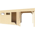 Bertilo Abris de jardin en bois Bois massif Marron 13.1m²