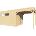 Bertilo Abris de jardin en bois Bois massif Marron 13.1m²