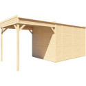 Bertilo Abris de jardin en bois Bois massif Marron 13.1m²